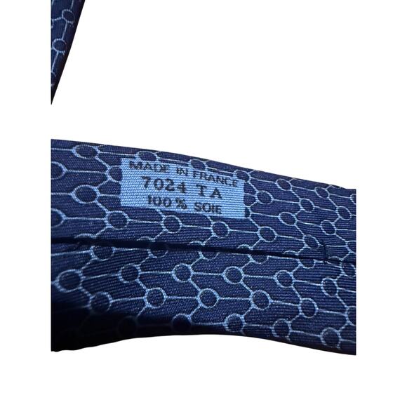 HERMES Hermès 100% Silk Tie – Equestrian Print – Luxury Designer Necktie - Picture 5 of 6